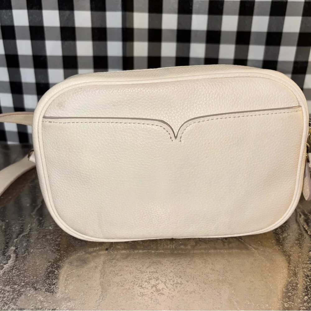 kate spade New York Astrid Medium Ivory Pebbled Leather Crossbody Bag - Picture 3 of 8